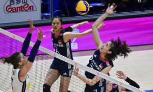 女排世联赛-中国0-3送意大利8连胜 高比分30-32饮恨